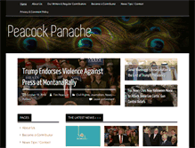 Tablet Screenshot of peacock-panache.com